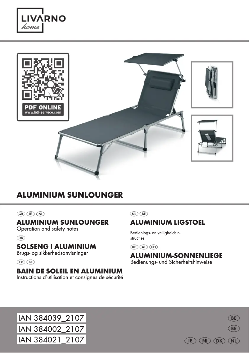 Page n°1 - Manuel utilisateur Livarno Lux HG04386C