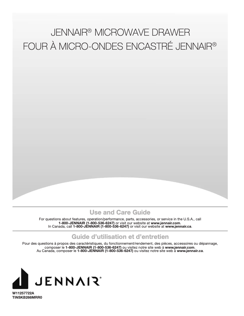 Page n°1 - Manuel utilisateur JennAir JUWFR242HL