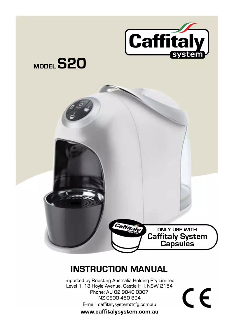 Página 1 del manual Manual de usuario Caffitaly S20