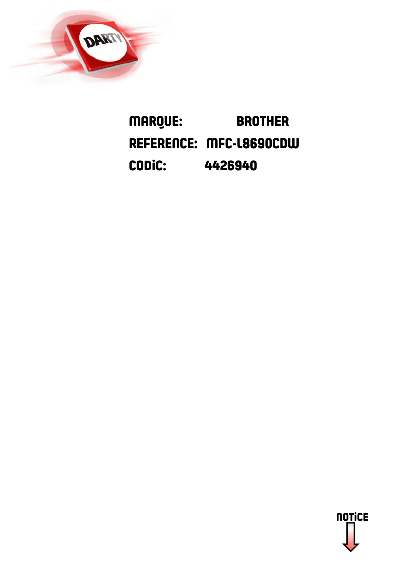 Image de la première page du manuel de l'appareil MFC-L8690CDW