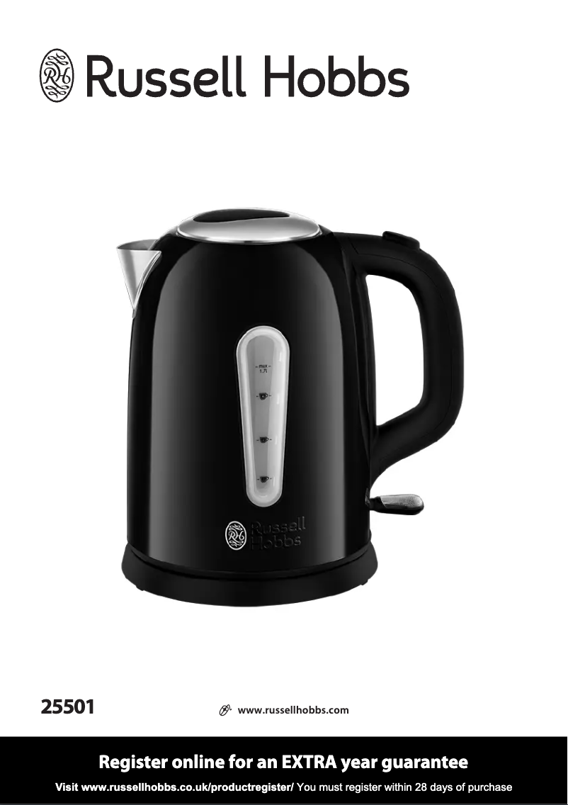 Page n°1 - Manuel utilisateur Russell Hobbs Cavendish 25501