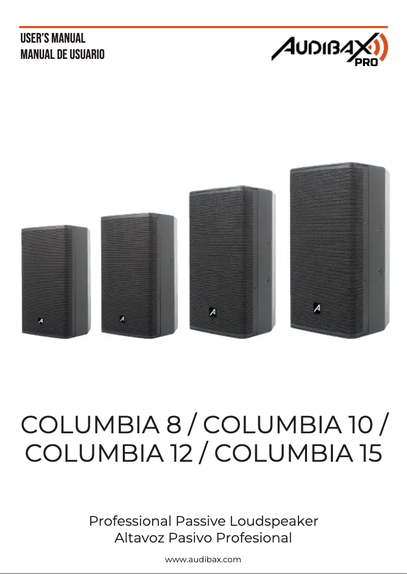 Page n°1 - Manuel utilisateur Audibax Columbia 15