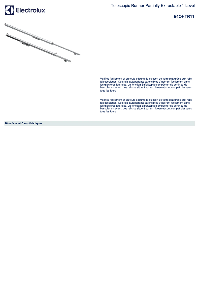Página 1 del manual Manual de usuario Electrolux E4OHTR11