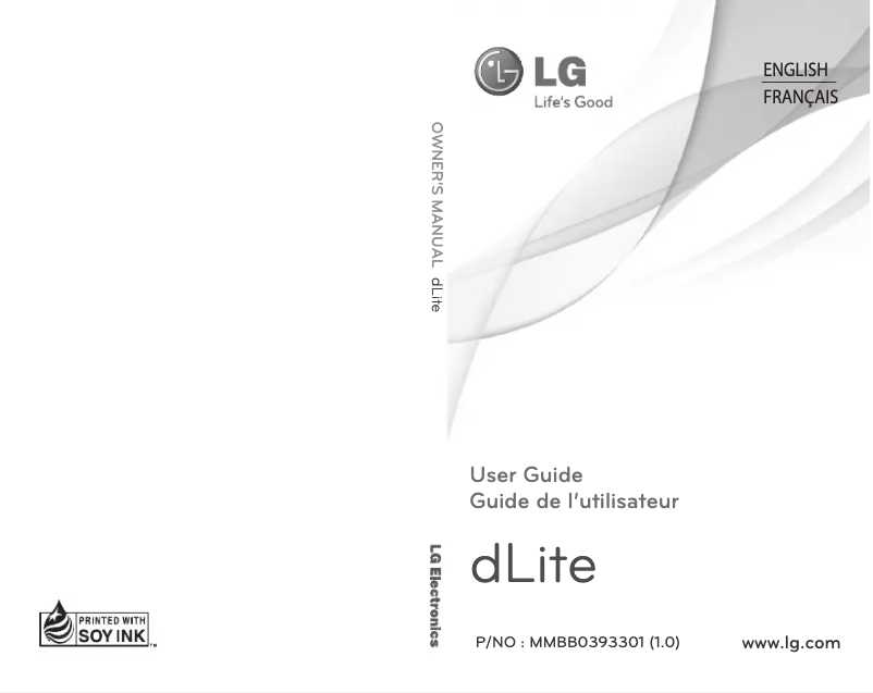 Page n°1 - Manuel utilisateur LG GD570AW
