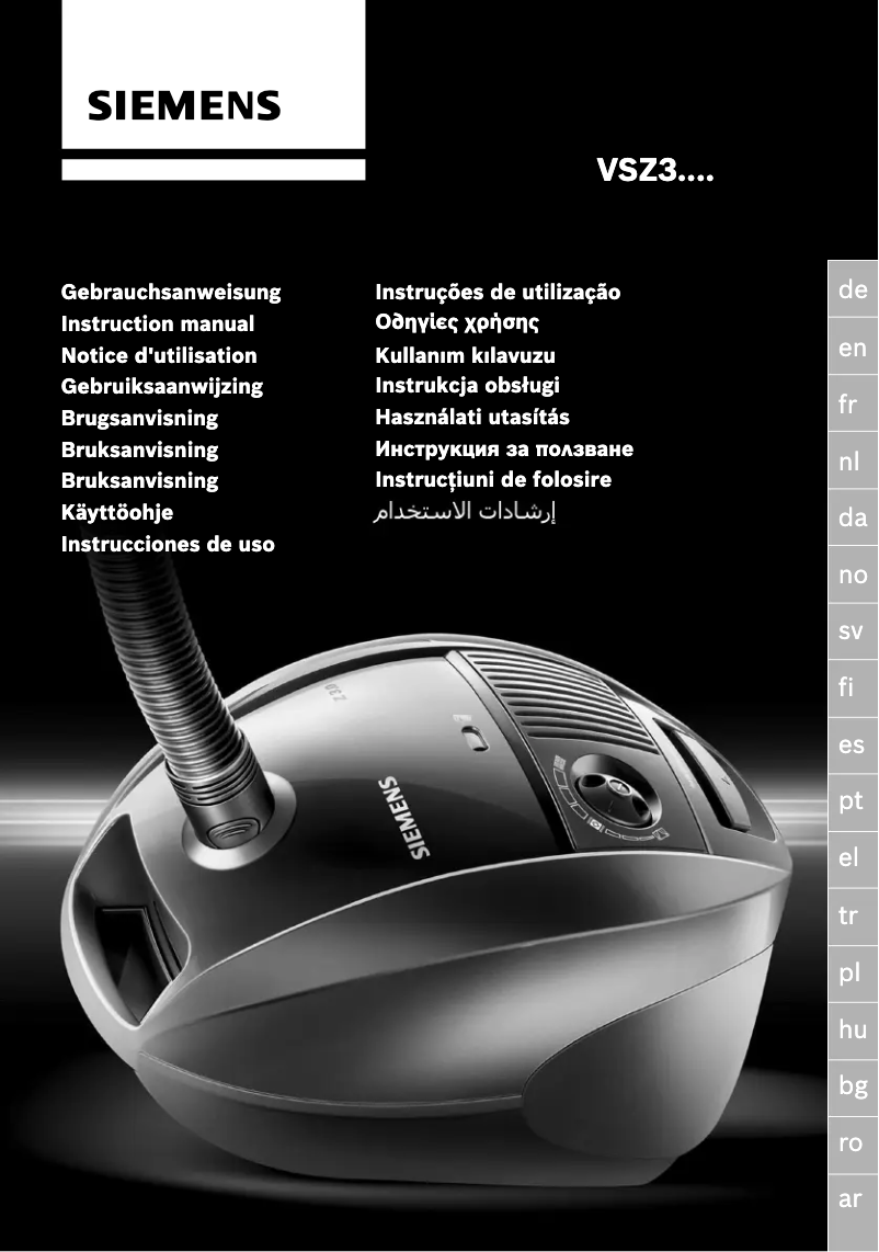 Image de la première page du manuel de l'appareil VSZ3XTRM