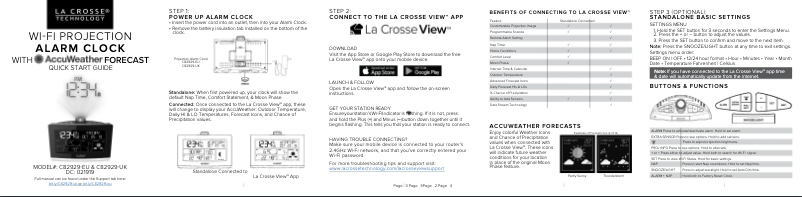 Imagen de la primera página del manual del dispositivo C82929-UK