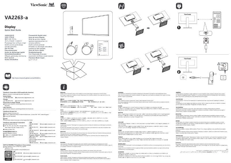 Page 1 de la notice Manuel utilisateur Viewsonic VA2263-A