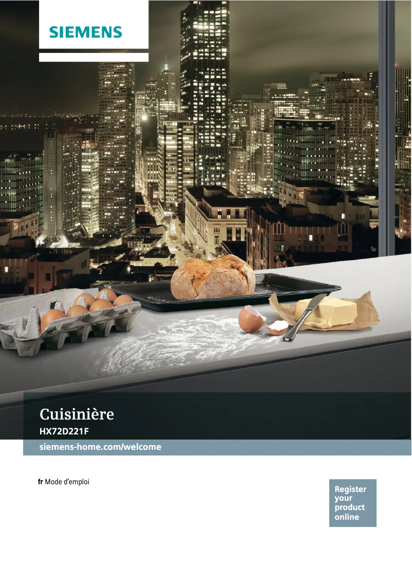 Image de la première page du manuel de l'appareil HX72D221F