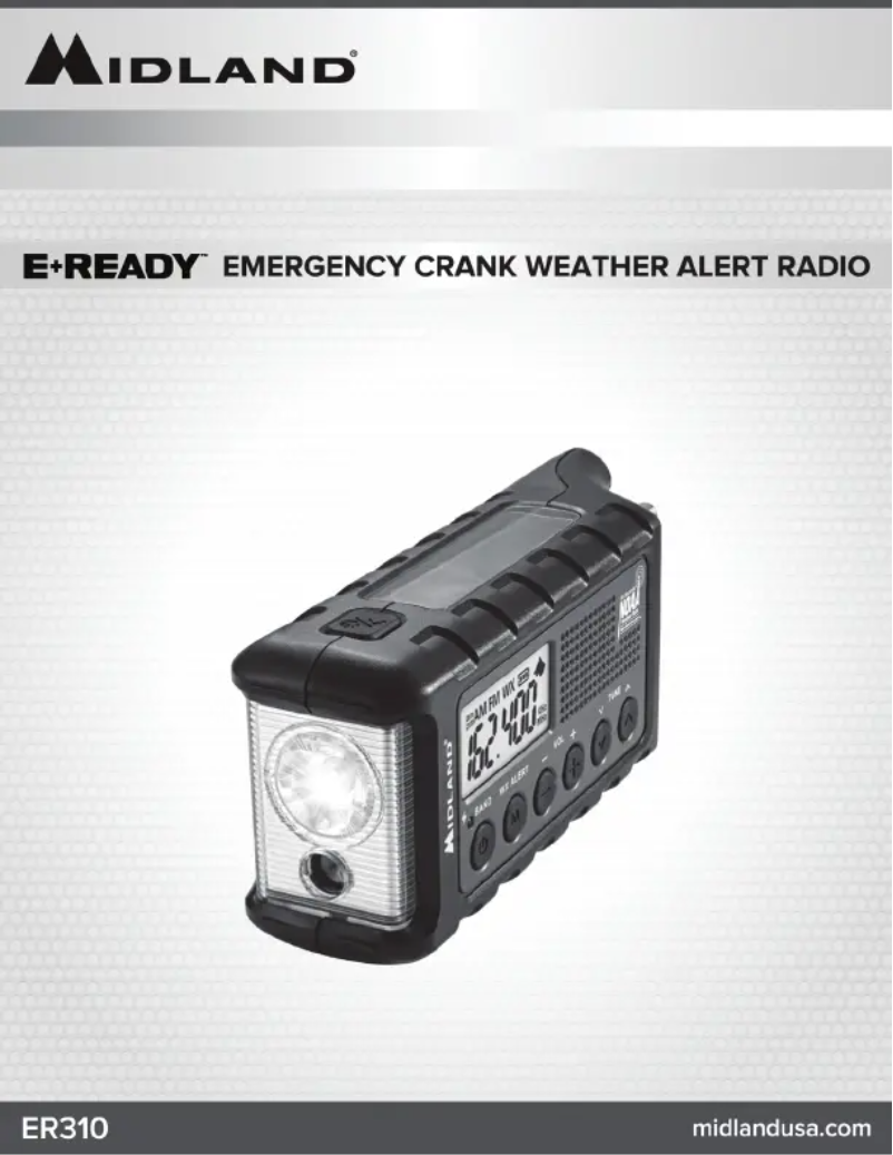 Page 1 de la notice Manuel utilisateur Midland E+Ready ER310