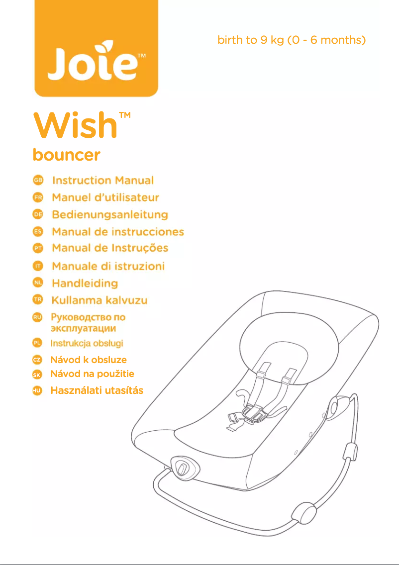 Página 1 del manual Manual de usuario Joie Wish