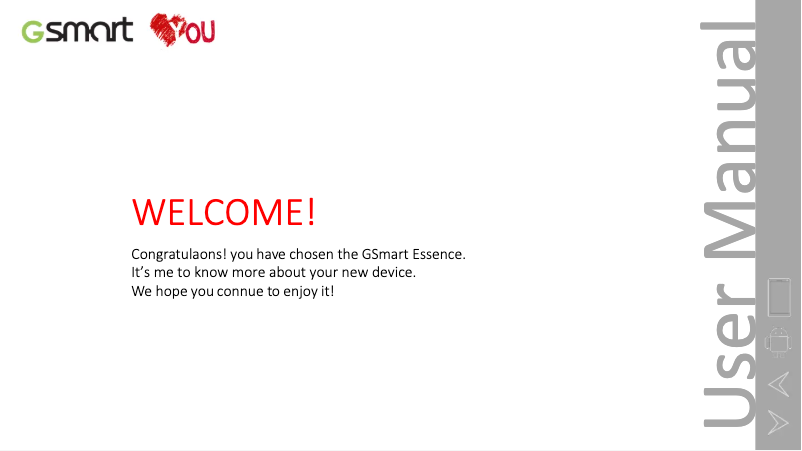 Image de la première page du manuel de l'appareil Essence