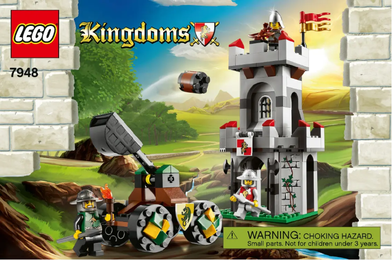 Page 1 de la notice Manuel utilisateur Lego Kingdoms 7948