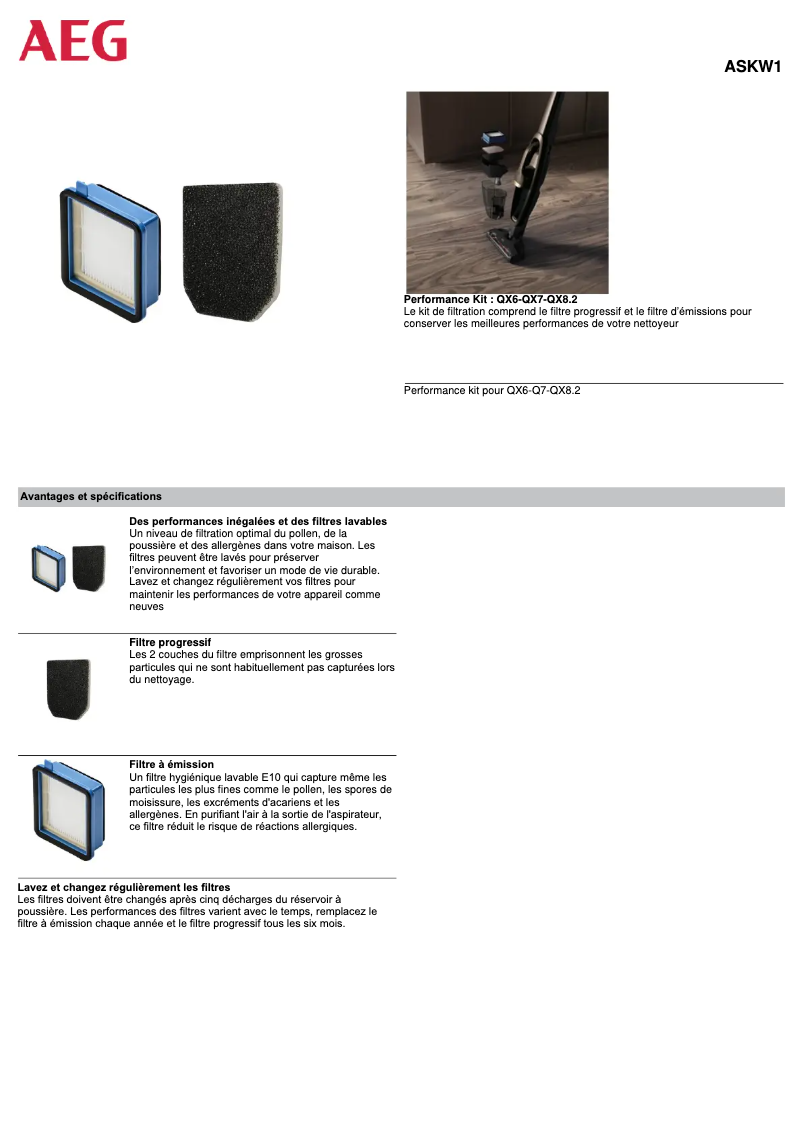 Página 1 del manual Manual de usuario AEG ASKW1