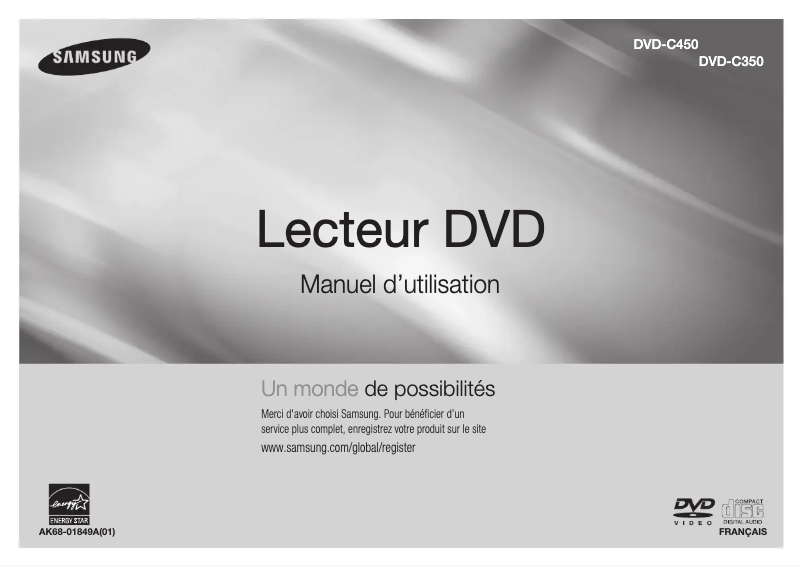 Page n°1 - Manuel utilisateur Samsung DVD-C450