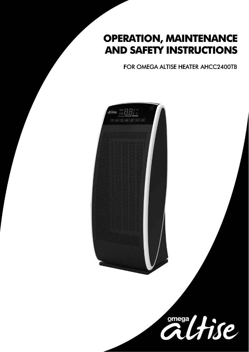 Image de la première page du manuel de l'appareil AHCC2400TB