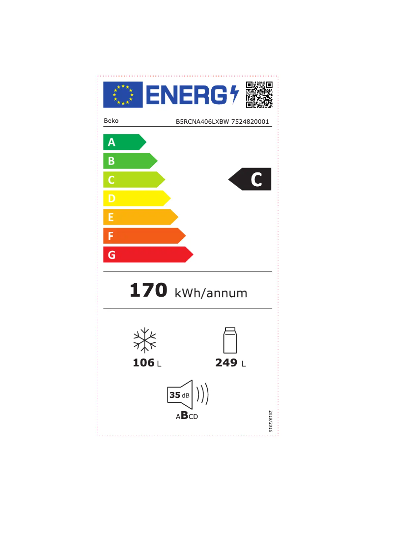 Page n°1 - Manuel utilisateur Beko B5RCNA406LXBW