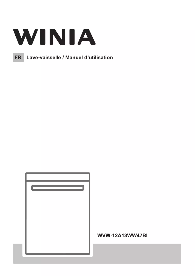 Page n°1 - Manuel utilisateur Winia WVW-12A13WW47BI