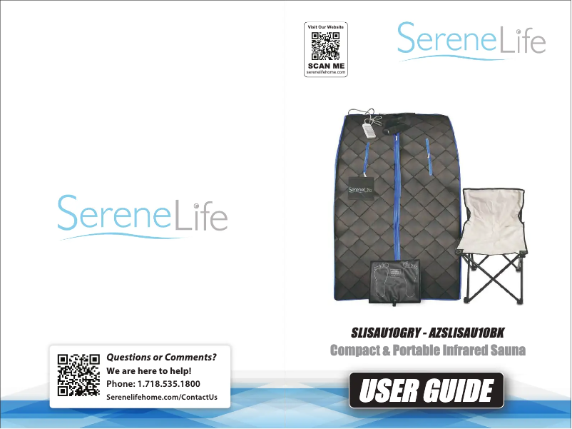 Page 1 de la notice Manuel utilisateur SereneLife SLISAU10GRY