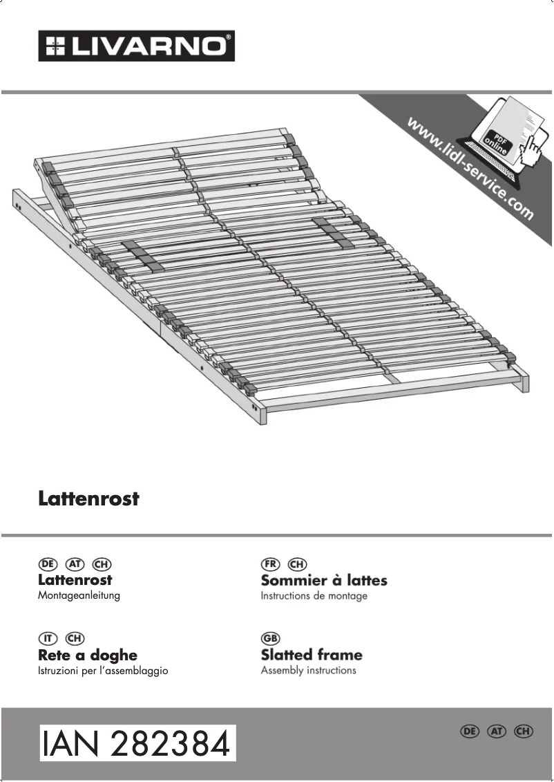 Page 1 de la notice Manuel utilisateur Livarno Lux IAN 282384