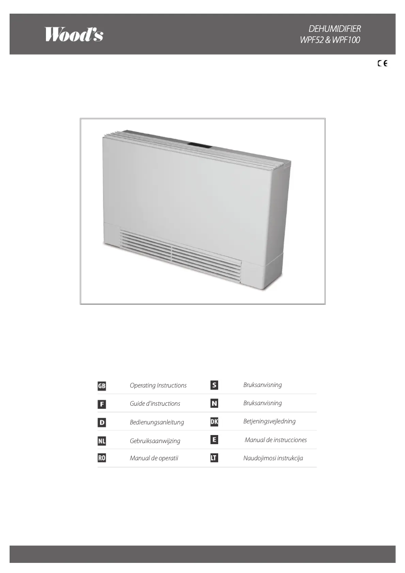 Image de la première page du manuel de l'appareil WPF-52