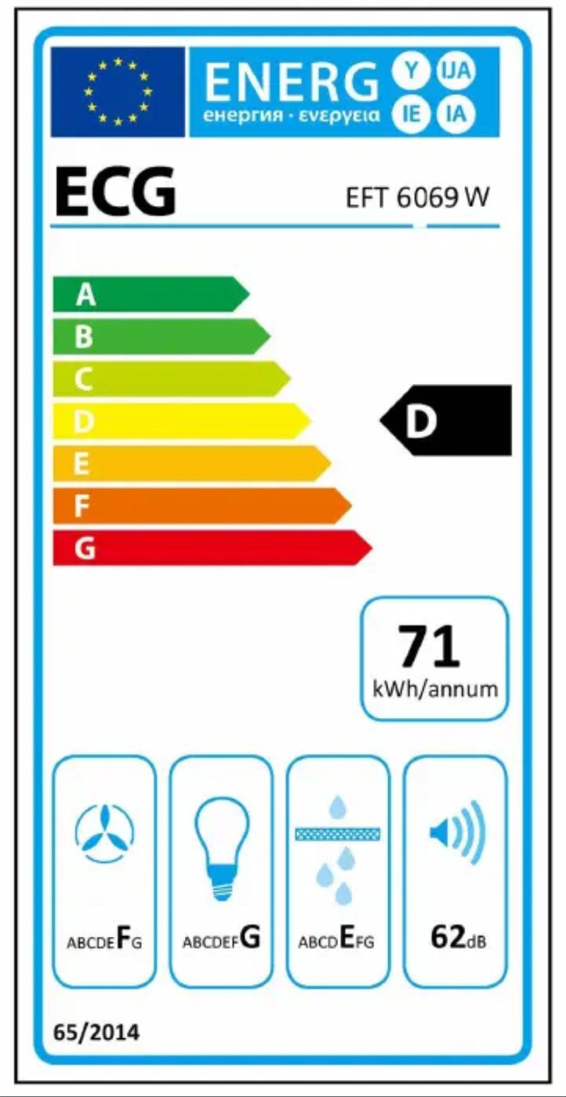 Page 1 de la notice Manuel utilisateur ECG EFT 6069 W