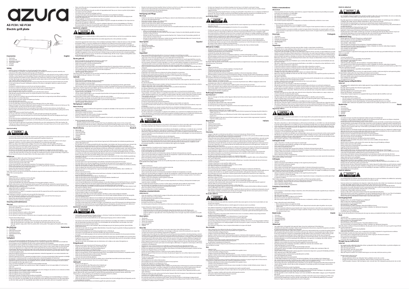 Page 1 de la notice Manuel utilisateur AzurA AZ-FC50