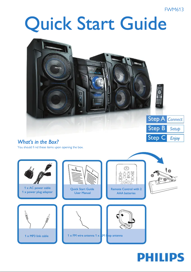 Image de la première page du manuel de l'appareil FWM613