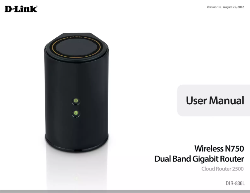 Page n°1 - Manuel utilisateur D-Link DIR-836L