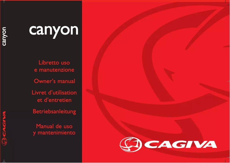 Page n°1 - Manuel utilisateur Cagiva Canyon 500 (2001)