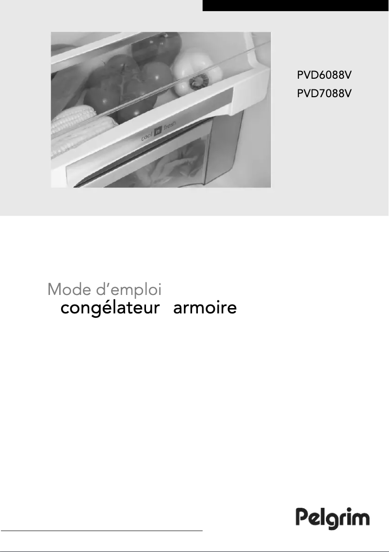Page 1 de la notice Manuel utilisateur Pelgrim PVD7088V