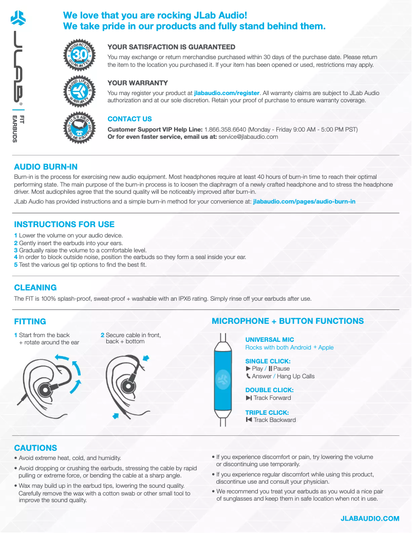 Image de la première page du manuel de l'appareil Fit Sport