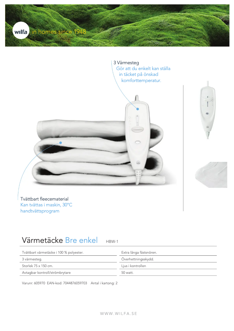 Page n°1 - Fiche technique Wilfa Bre WHBD-1