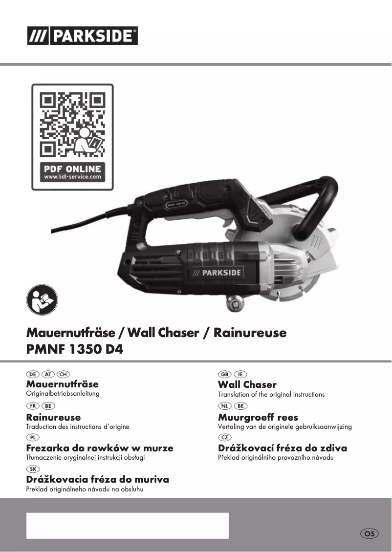 Page 1 de la notice Manuel utilisateur Parkside PMNF 1350 D4