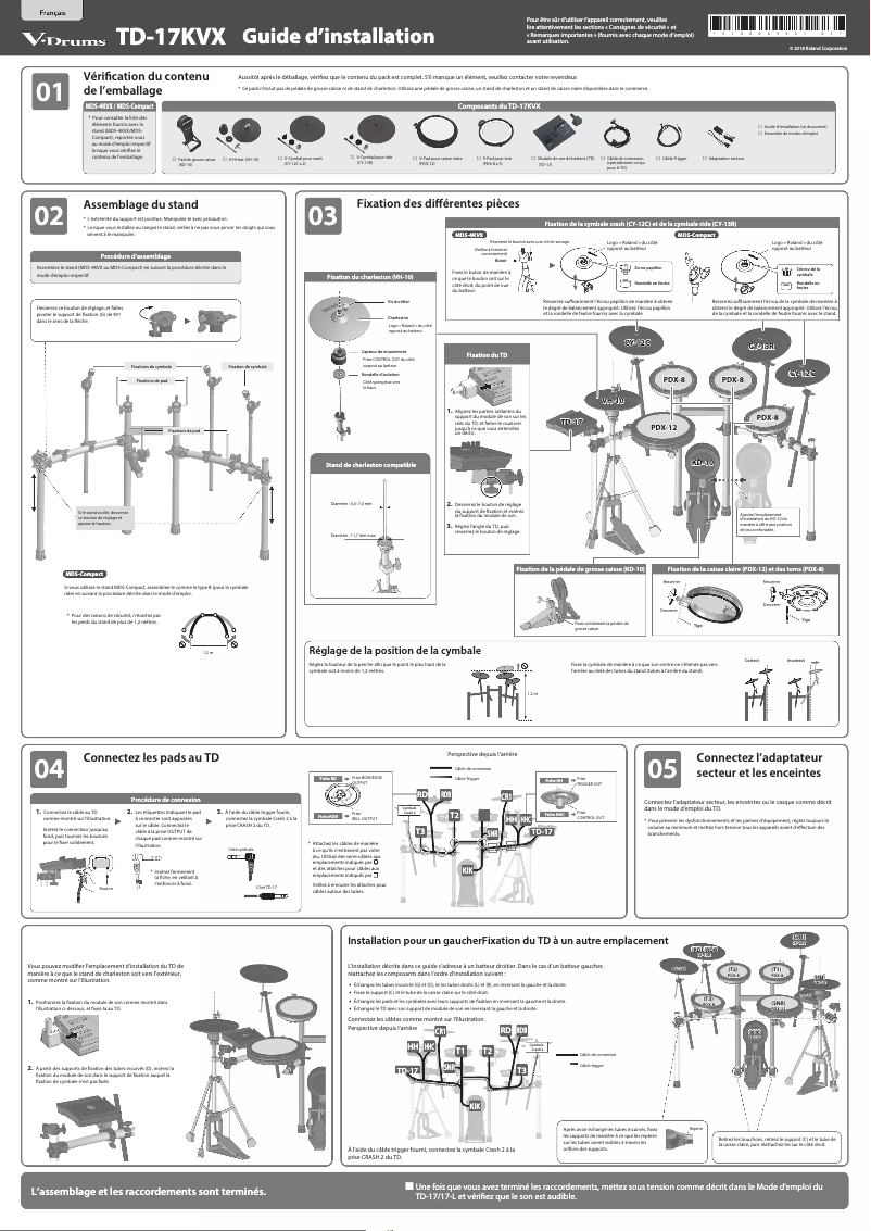 Image de la première page du manuel de l'appareil TD-17KVX