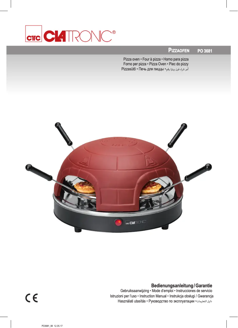 Page 1 de la notice Manuel utilisateur Clatronic PO 3681
