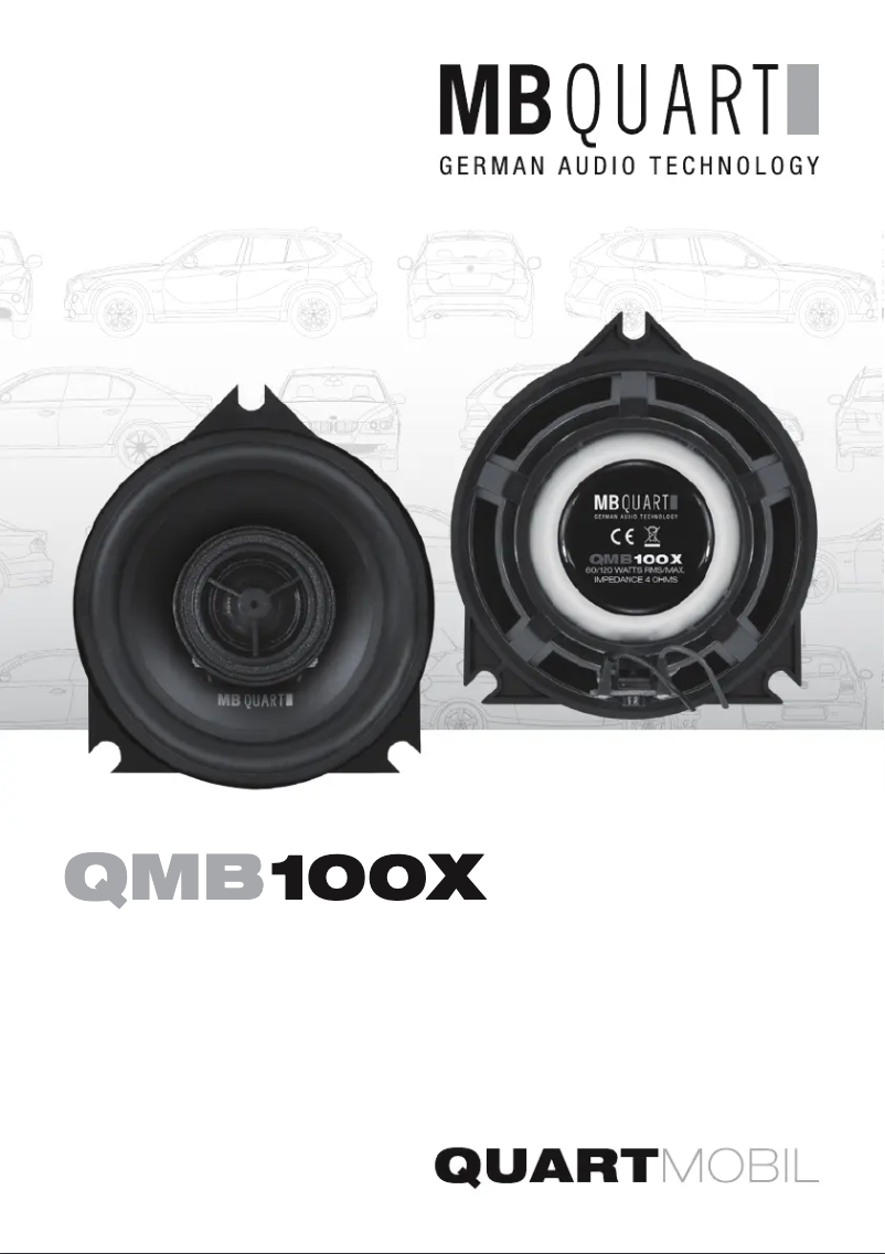 Page n°1 - Manuel utilisateur MB Quart QMB100X