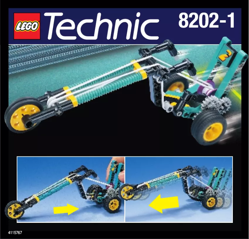 Page n°1 - Manuel utilisateur Lego Technic 8202