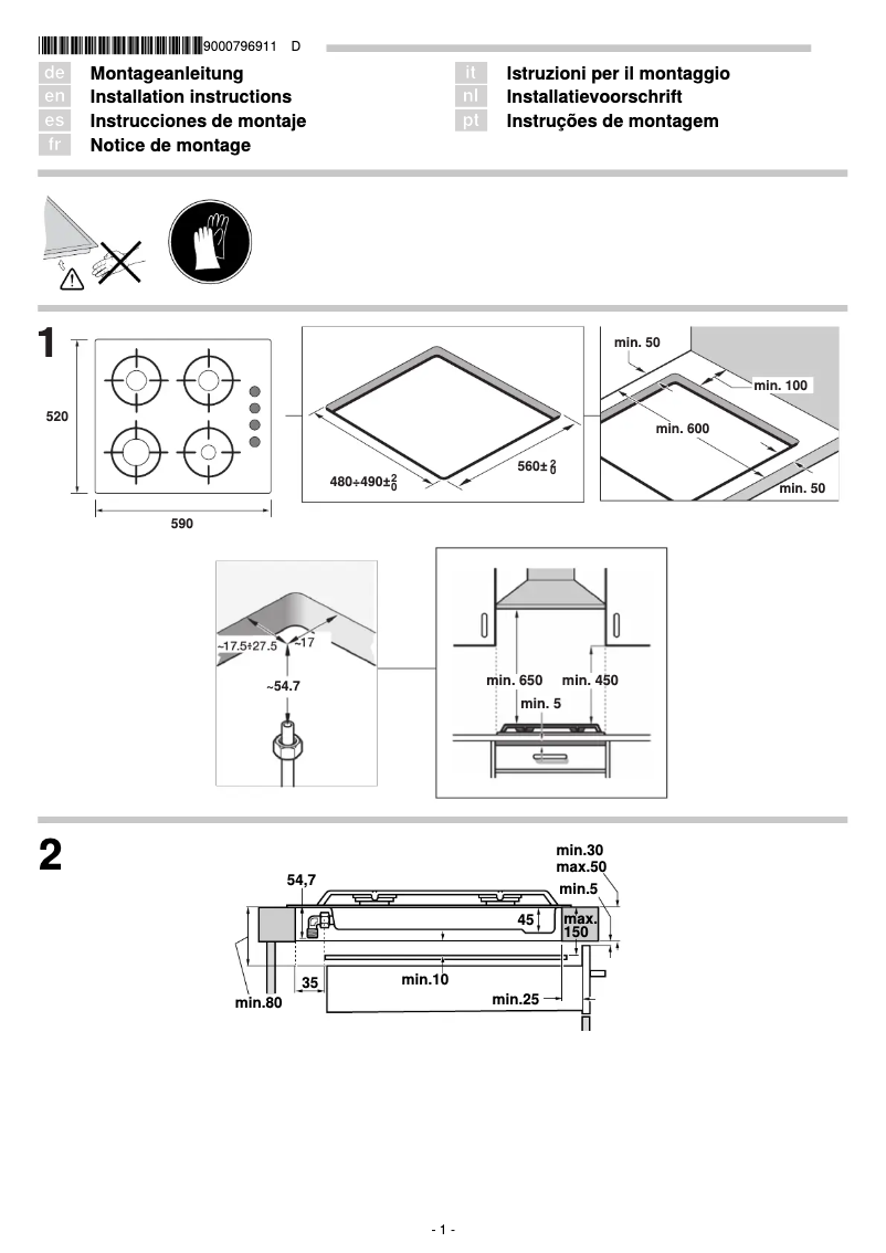 Page n°1 - Guide d'installation Neff T61S31S1