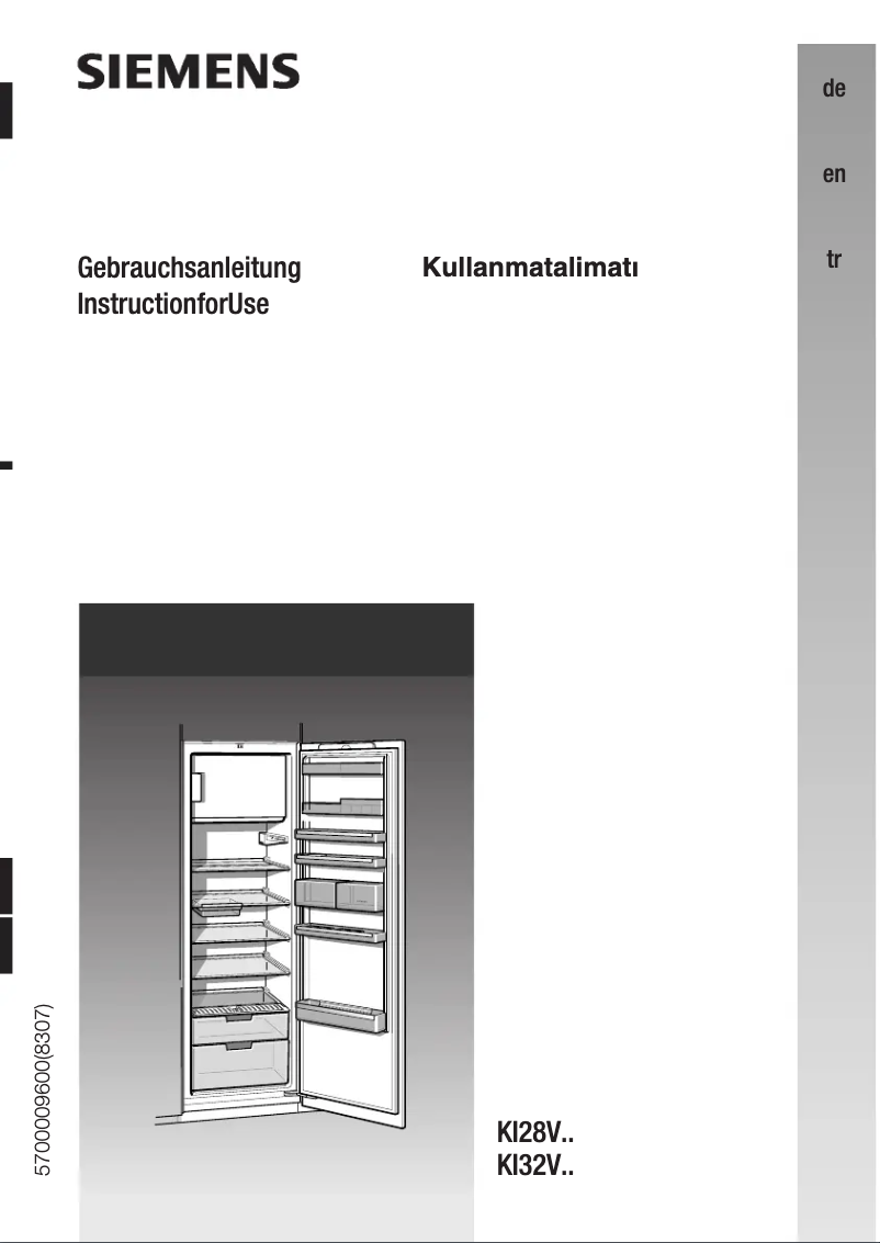 Page 1 de la notice Manuel utilisateur Siemens KI32V440NE