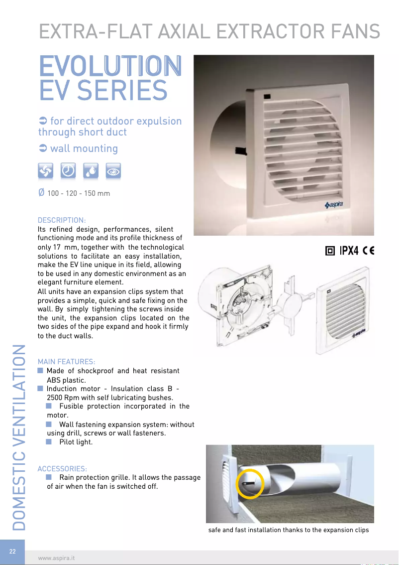 Image de la première page du manuel de l'appareil EVOLUTION EV