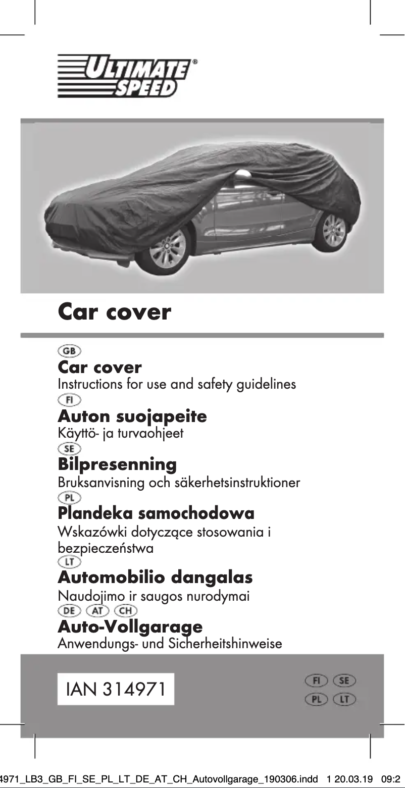 Página 1 del manual Manual de usuario Ultimate Speed IAN 314971