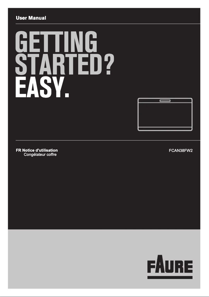 Page 1 de la notice Manuel utilisateur Electrolux FCAN38FW2