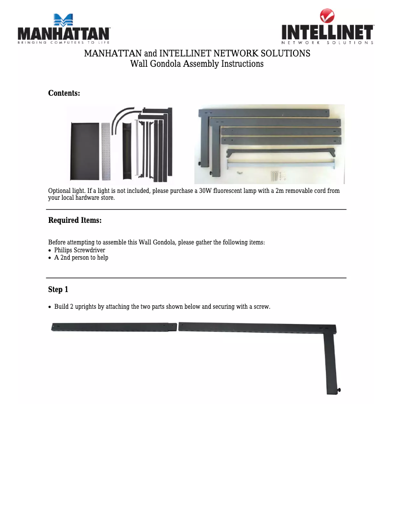 Page 1 of the manual User Manual Manhattan 813501