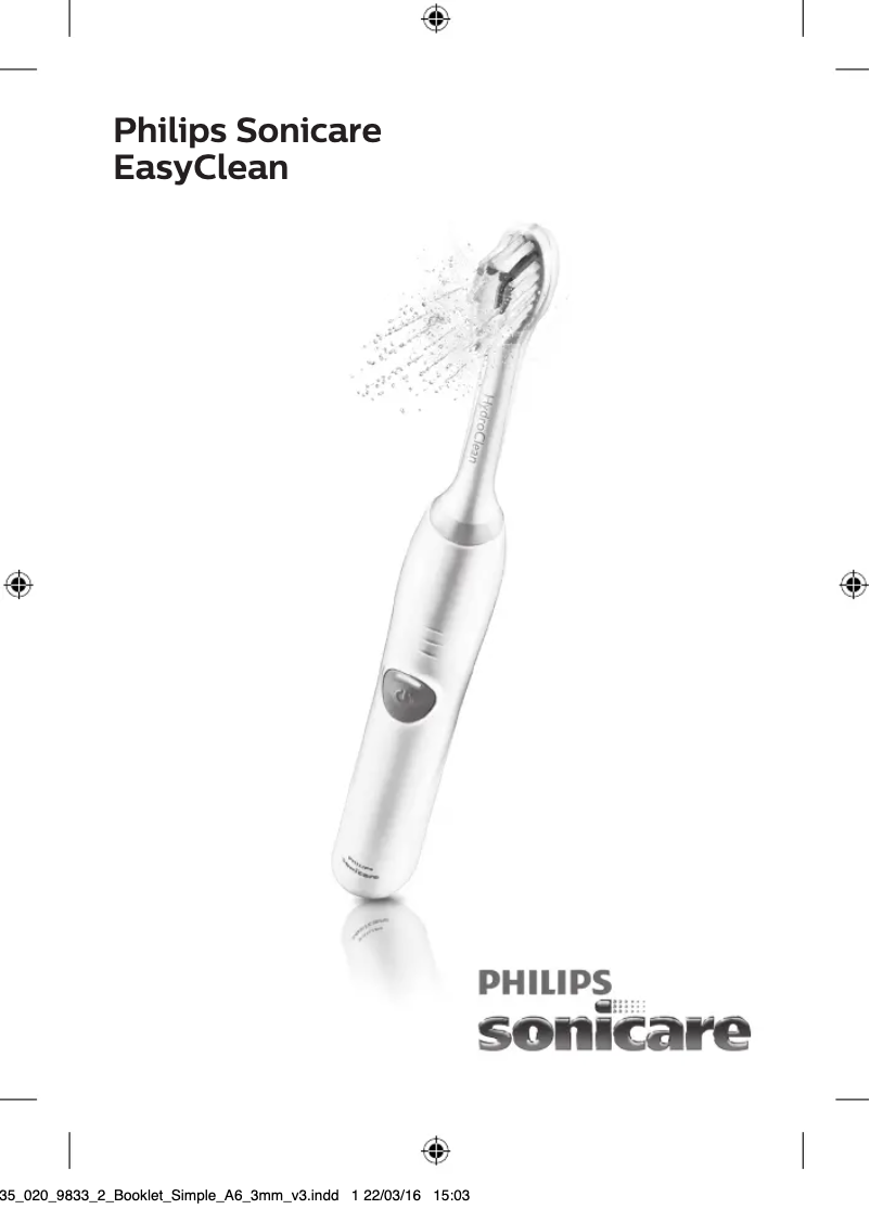 Page 1 de la notice Manuel utilisateur Philips Sonicare EasyClean HX6512