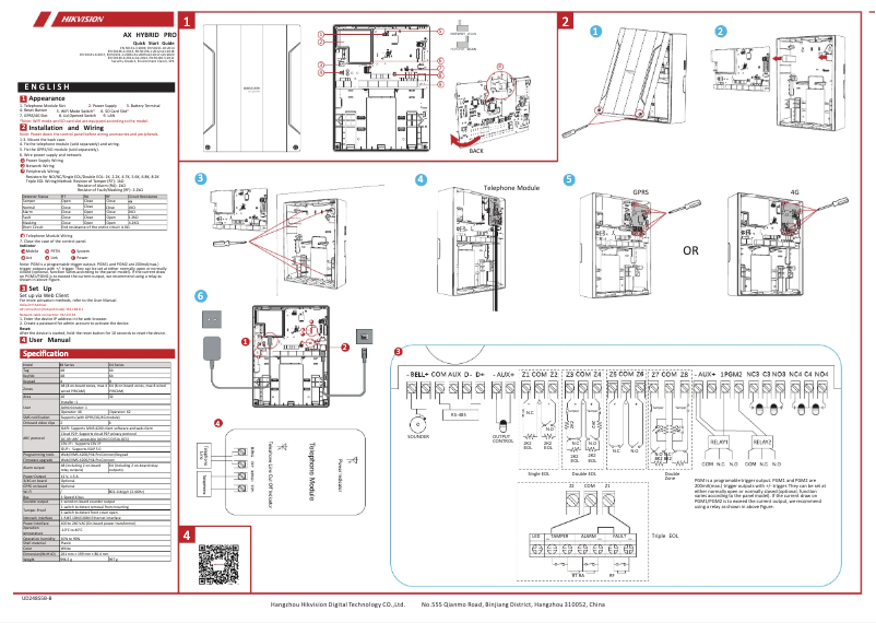 Page n°1 - Guide de démarrage rapide Hikvision DS-PHA48-EP