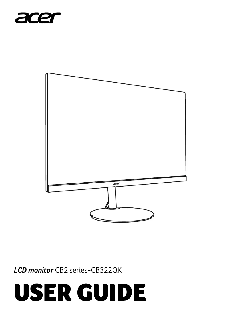 Page n°1 - Guide de démarrage rapide Acer CB322QK