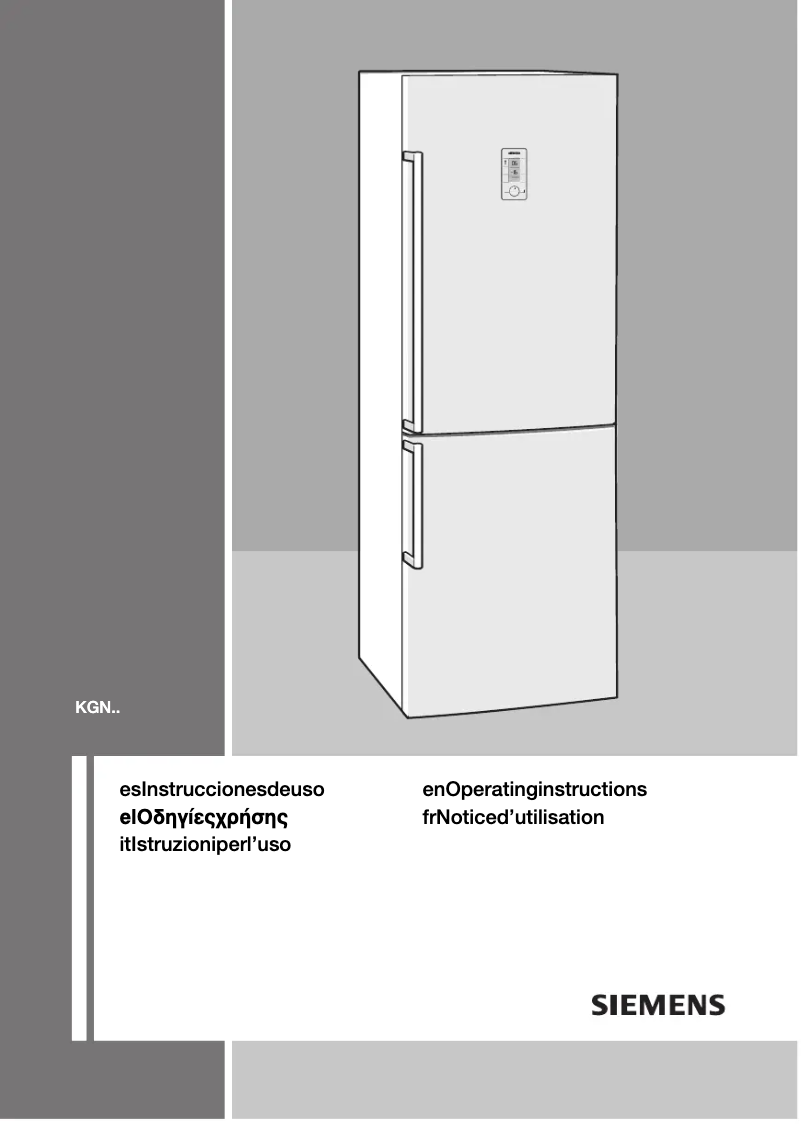 Page n°1 - Manuel utilisateur Siemens KG 49NP94
