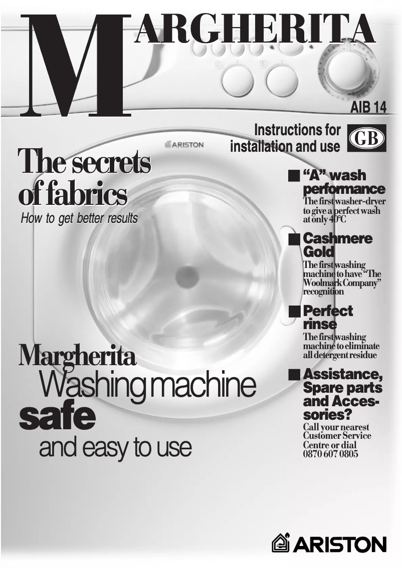 Page 1 de la notice Manuel utilisateur Ariston Thermo AIB14