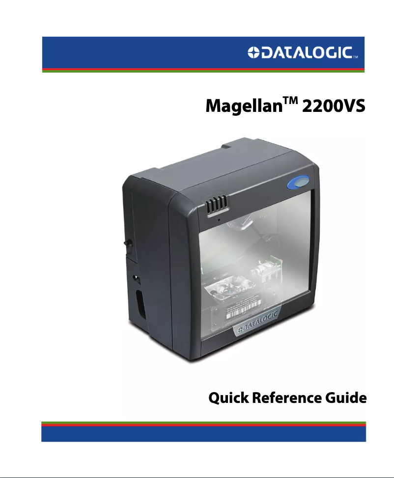 Page 1 de la notice Manuel utilisateur Datalogic Magellan 2200VS
