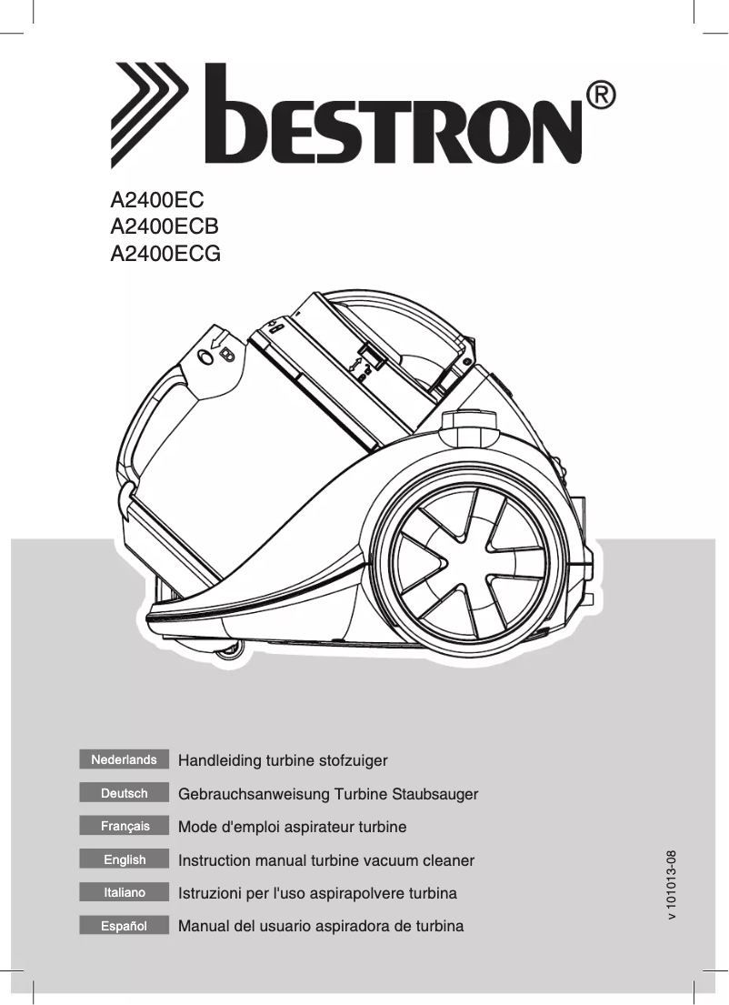 Page 1 de la notice Manuel utilisateur Bestron A2400ECB